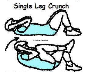 Single leg crunch